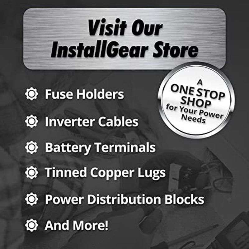 Installgear 8 Gauge Wire (50Ft) Copper Clad Aluminum Assorted Sizes , Styles