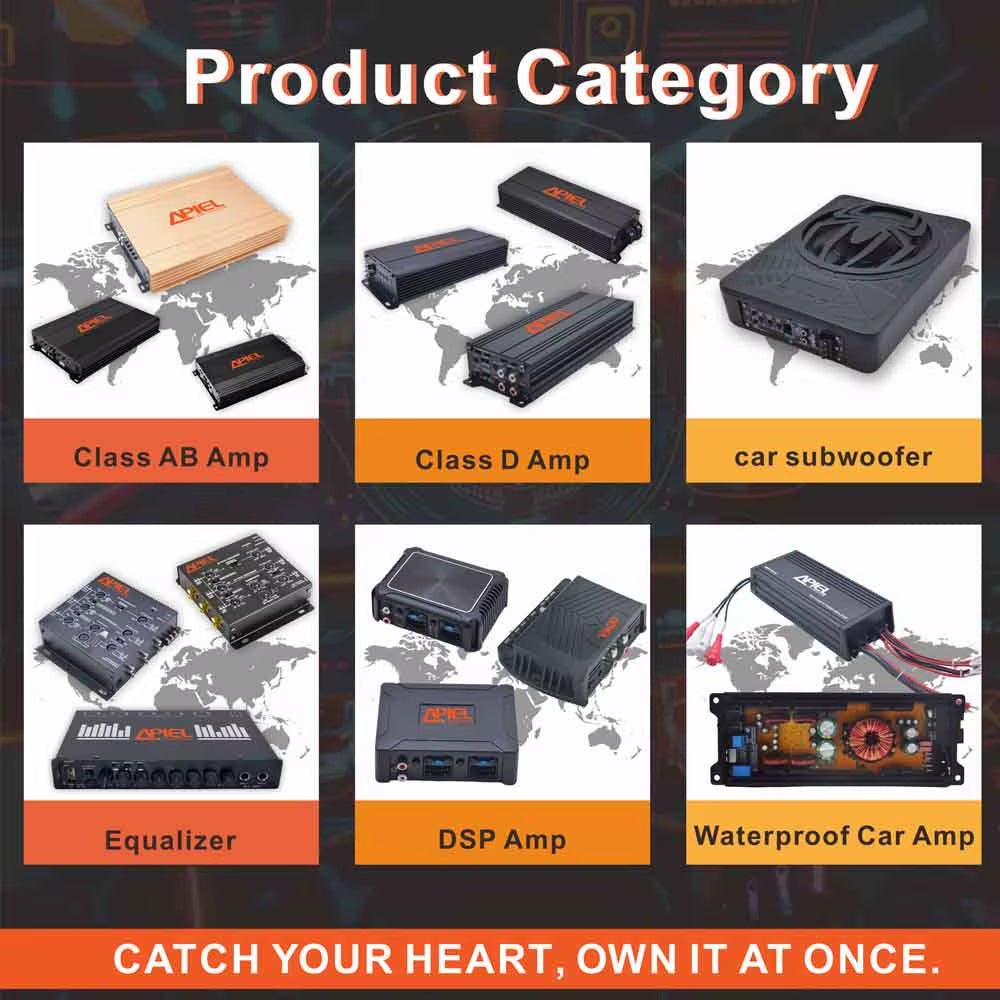 2 Channel Audio Headphone Amplifier for Car Ice Power Car Amplifier