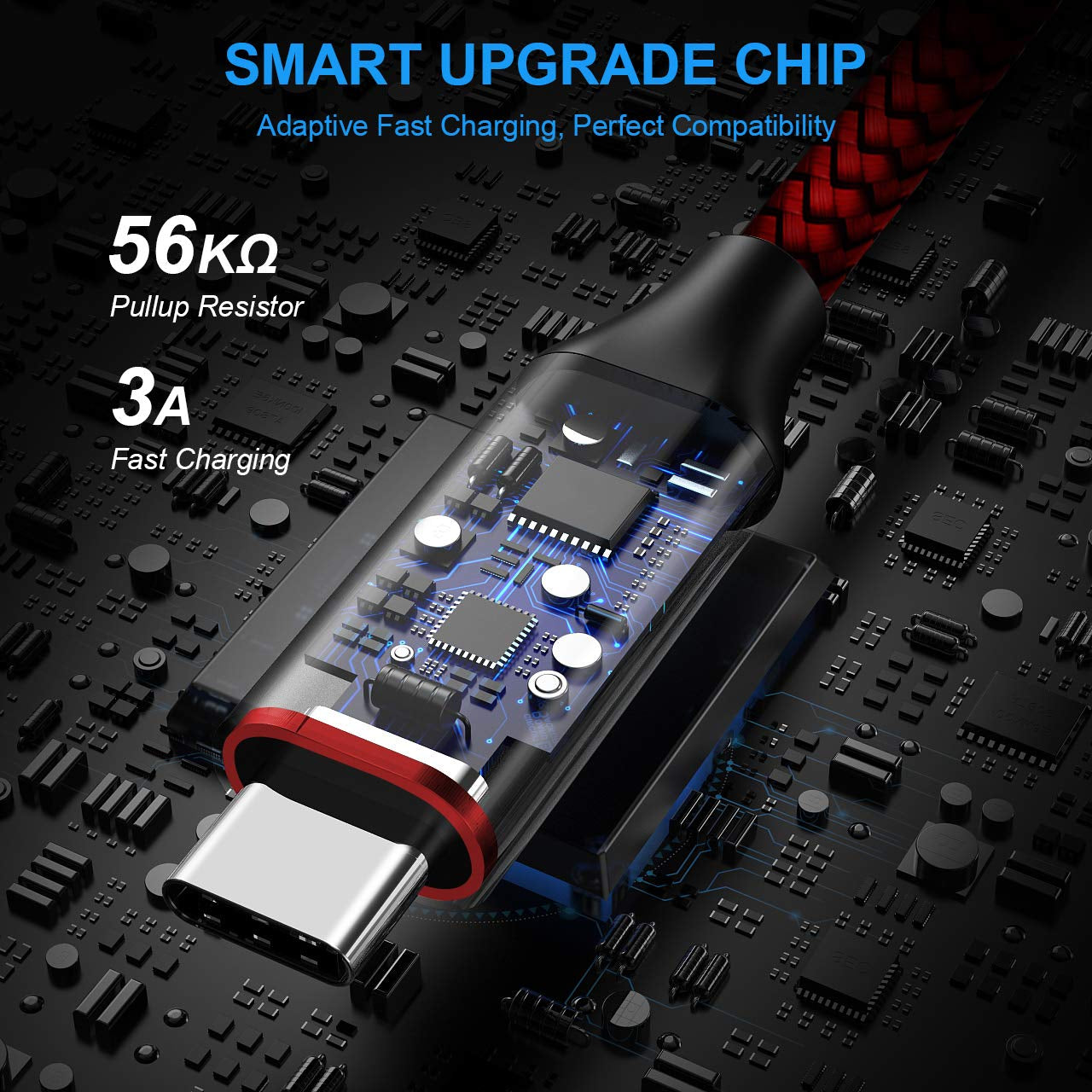 [16Ft/5M Extra Long USB C Cable, USB-A 2.0 to Type C Cable Fast Charger Nylon Braided Cord Compatible with Samsung Galaxy Note, LG, Moto, Pixel, Switch, Camera and Other USB C Devices