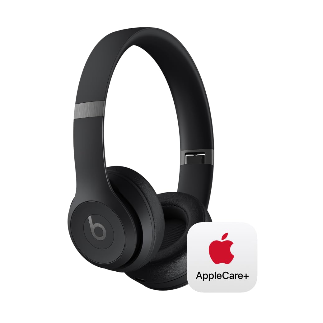 Beats Solo 4 - Wireless On-Ear Bluetooth Headphones, Up to 50-Hour Battery Life, Ultra-Lightweight Comfort, Powerful and Balanced Sound, Apple & Android Compatible - Matte Black