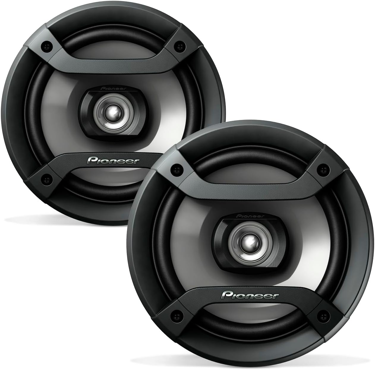 F-Series TS-F1634R 6.5” 2-Way Speakers (Pair) – 200W Max, Balanced Sound + Smooth Treble, Great Stock Replacement, High-Efficiency Speaker Designed for OEM Power