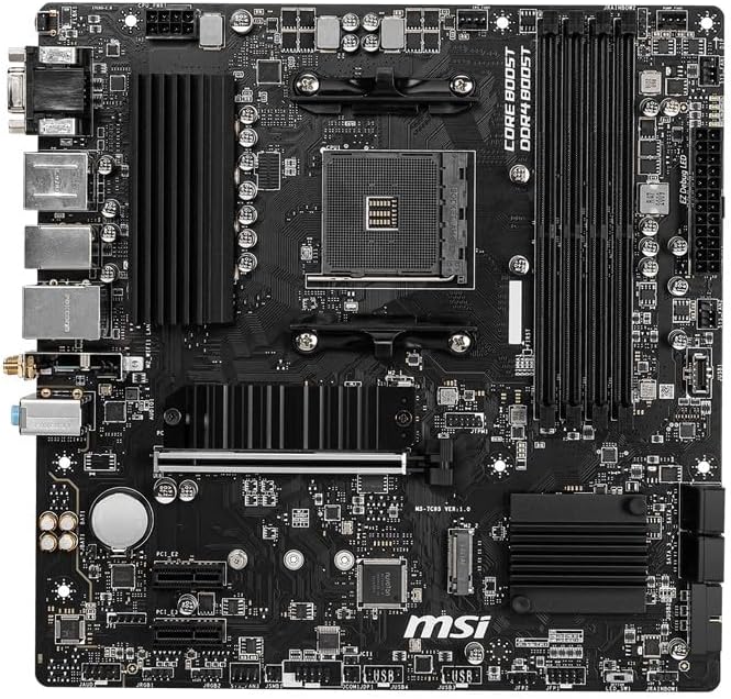B550M PRO-VDH Wifi Proseries Motherboard (AMD Ryzen 5000, AM4, DDR4, Pcie 4.0, SATA 6Gb/S, M.2, USB 3.2 Gen 1, Wi-Fi, Bluetooth, D-SUB/HDMI/DP, Micro-Atx)