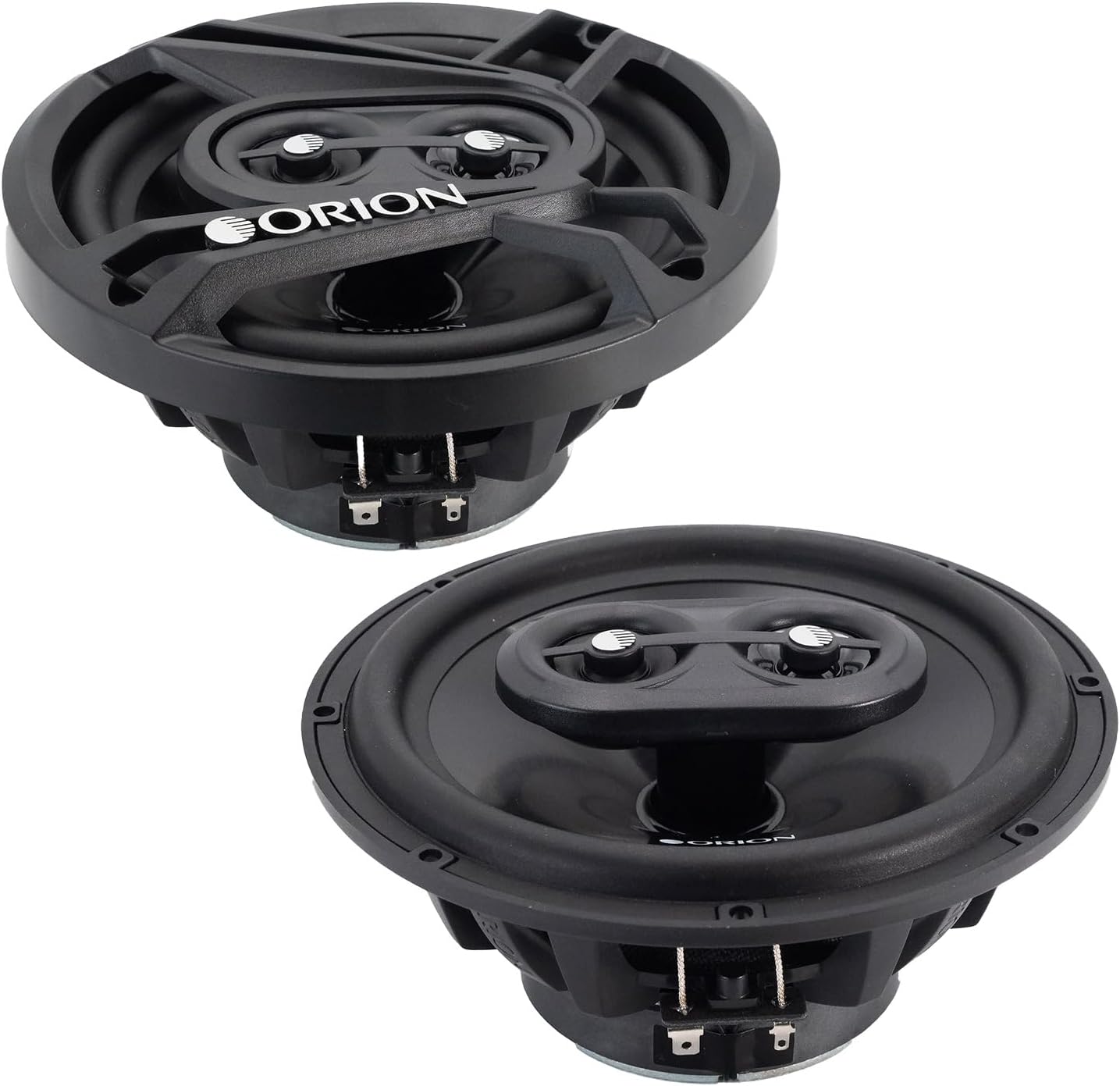Cobalt Series CB653 6.5” 3-Way Coaxial Car Speakers, 240W, 4 Ohms, Full Range, Enhanced Bass, Polypropylene Cone & Butyl Rubber Surround, Easy Install (Pair)
