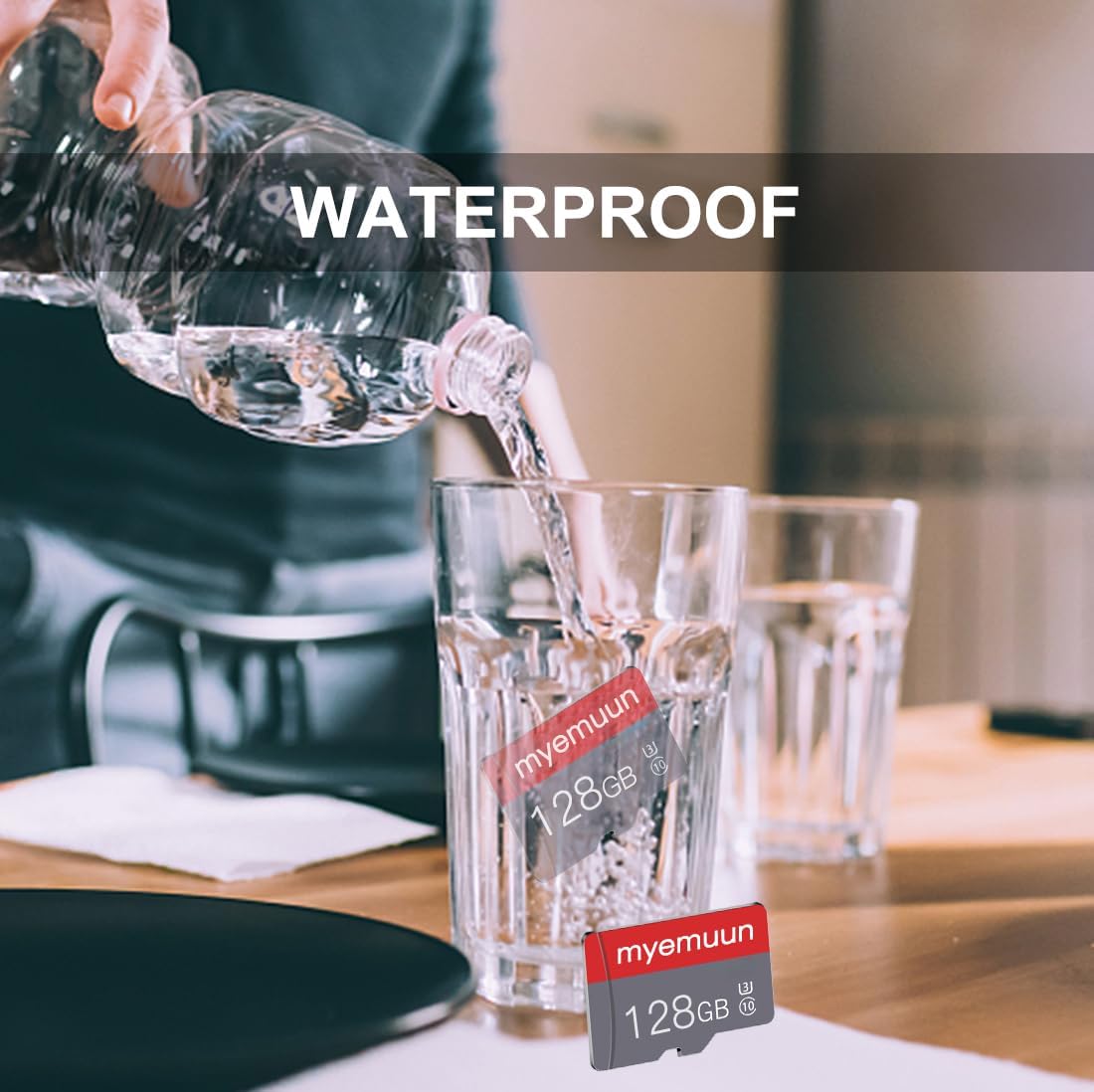 Two Pack Memory Card TF Card 128GB with Adapter, C10 UHS-1 A1, Micro Digital Card‌ for Smartphone/Printer/Personal Computer/Gaming Console/Tablet (2 X 128GB)