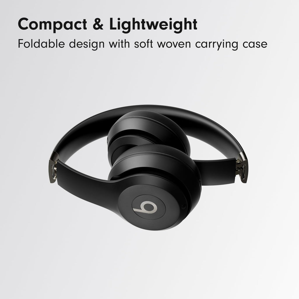 Solo 4 - Wireless On-Ear Bluetooth Headphones, up to 50-Hour Battery Life, Ultra-Lightweight Comfort, Powerful and Balanced Sound, Apple & Android Compatible - Matte Black