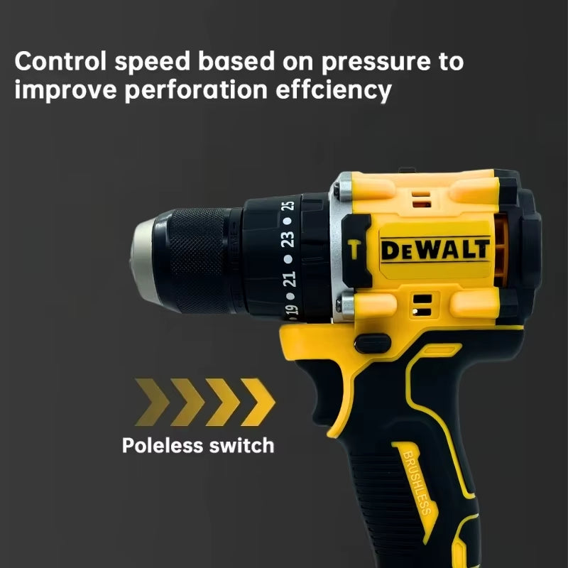 DCD805 Cordless Electric Drill Driver Kit Bare Tool 20V MAX 1/2 in Rechargeable Electric Tool Has a Long Service Life