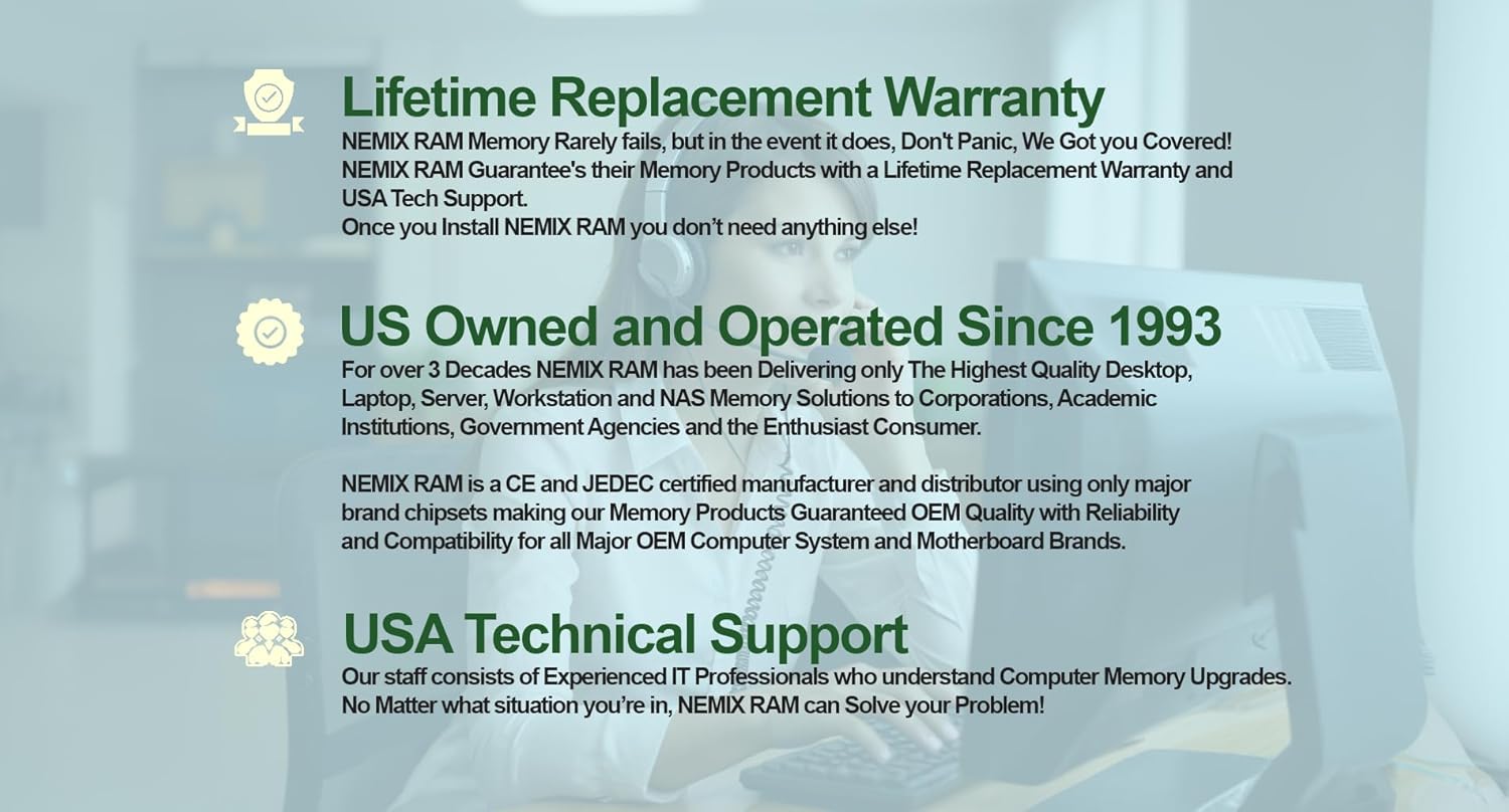 16GB 1X16GB DDR4 2666MHZ PC4-21300 2Rx8 1.2V CL19 260-PIN  Non-Ecc Unbuffered SODIMM Compatible with QNAP RAM-16GDR4K0-SO-2666, RAM-16GDR4K1-SO-2666