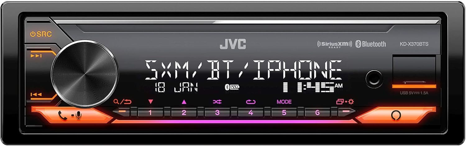 KD-X370BTS Digital Media Receiverw/Bt, USB, Amazon Alexa + Included Sirusxm SXV300 Satellite Radio Tuner