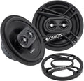 Cobalt Series CB653 6.5” 3-Way Coaxial Car Speakers, 240W, 4 Ohms, Full Range, Enhanced Bass, Polypropylene Cone & Butyl Rubber Surround, Easy Install (Pair)