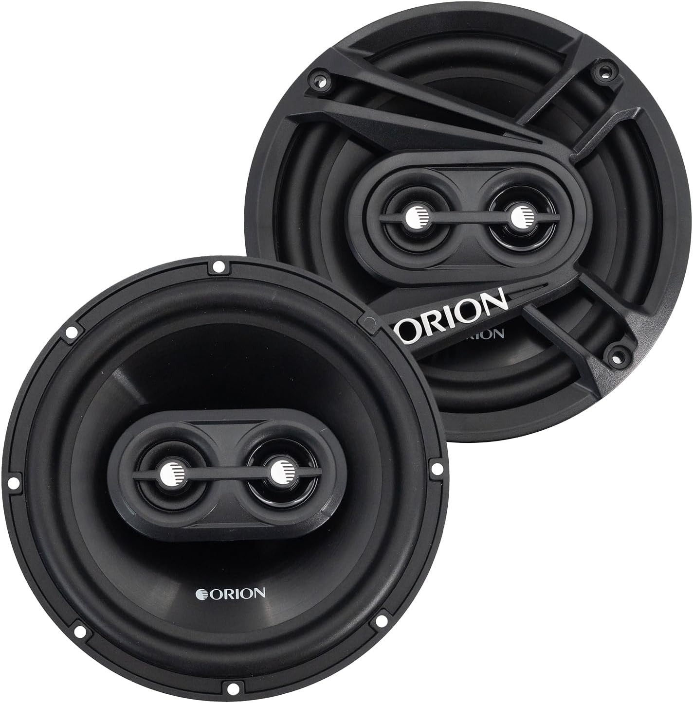 Cobalt Series CB653 6.5” 3-Way Coaxial Car Speakers, 240W, 4 Ohms, Full Range, Enhanced Bass, Polypropylene Cone & Butyl Rubber Surround, Easy Install (Pair)