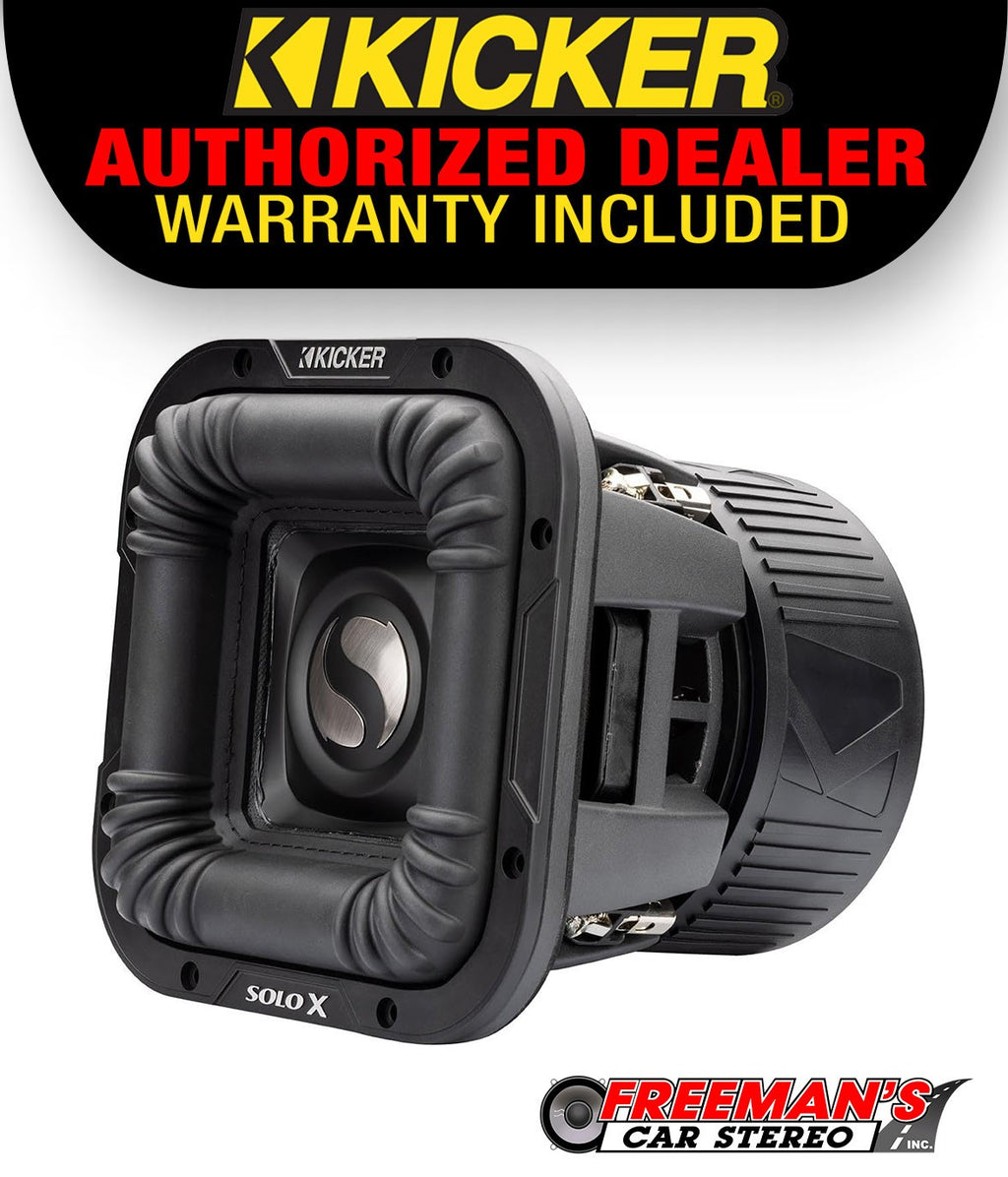 Kicker 49L7X81 Solo-X 8" L7X High Excursion SPL Competition Subwoofer, 1 Ohm DVC