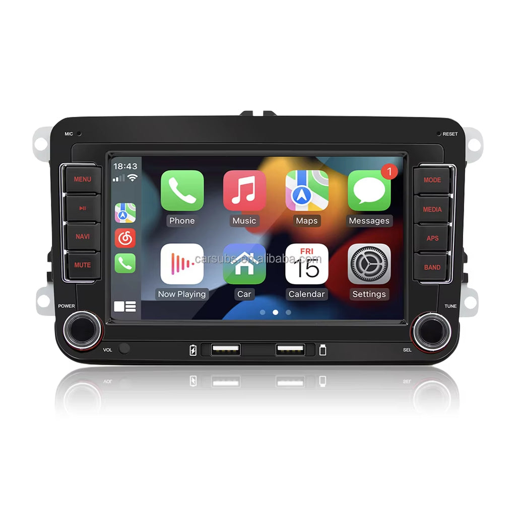 New 7 Inch Car Stereo Android Auto Big Touch Screen Car Music Stereo 2G 64G Carplay GPS Car DVD Player for VW Golf Bora Caddy
