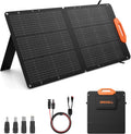100W Portable Solar Panel, 23.5% High Efficiency ETFE Foldable Solar Charger for Power Station Generator, IP65 Waterproof with Kickstands, 18V Output for RV Camping Van Off-Grid Outdoor