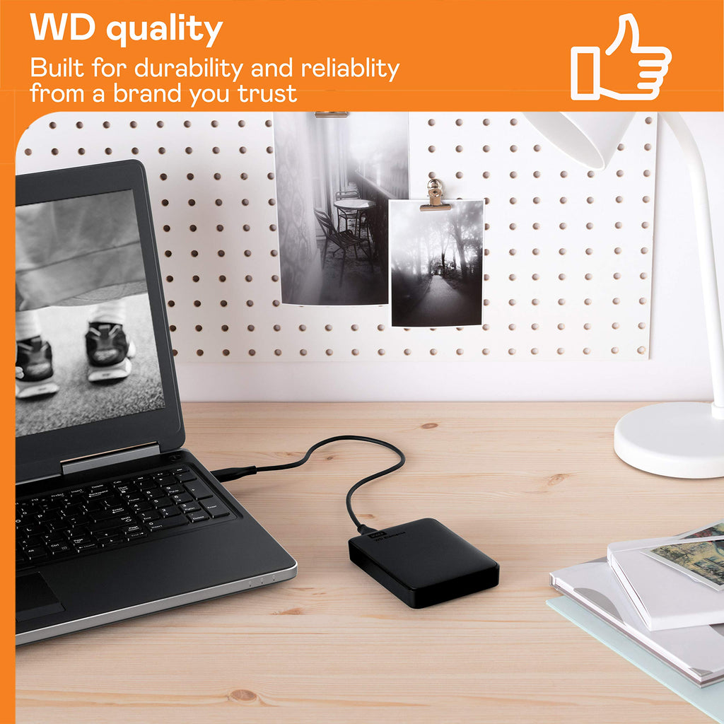 WD 4TB Elements Portable External Hard Drive | USB 3.0 | for PC & Mac | Plug & Play