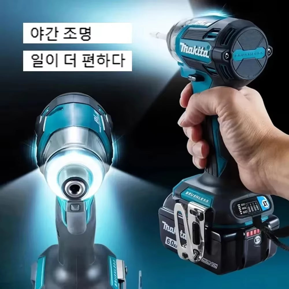 DTD173 1800RPM Cordless Impact Driver 180N.M Brushless Motor Electric Drill Wood/Bolt/T-Mode for  Battery