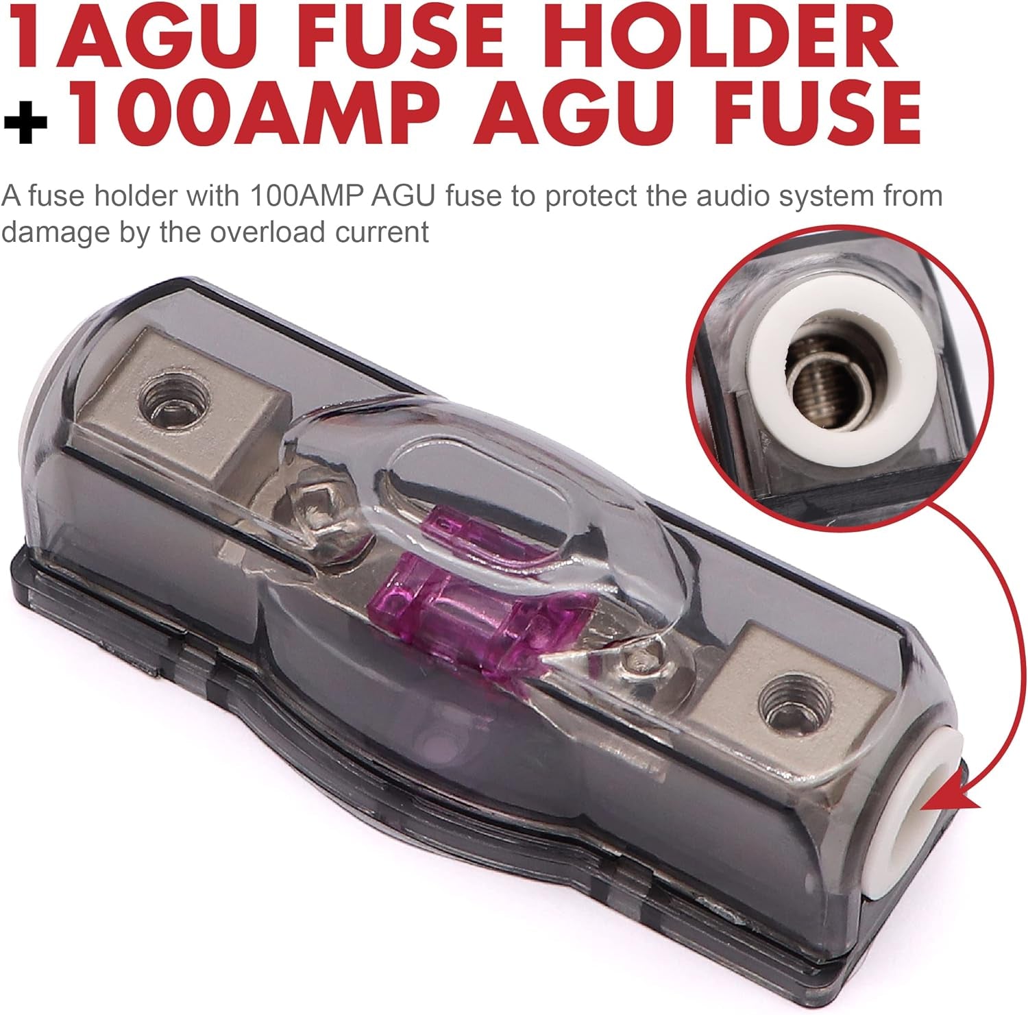 0 Gauge CCA Amplifier Wiring Kit 3000W Complete - Copper Clad Aluminum Car Audio Power Cable with Fuse Holder & RCA | for Subwoofer Amp Install