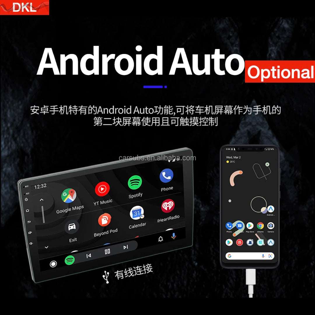 9 Inch IPS Car DVD Player Android Big Touch Screen Car Music Stereo Mp3 Mp5 Carplay GPS 9" Car MP5 Player