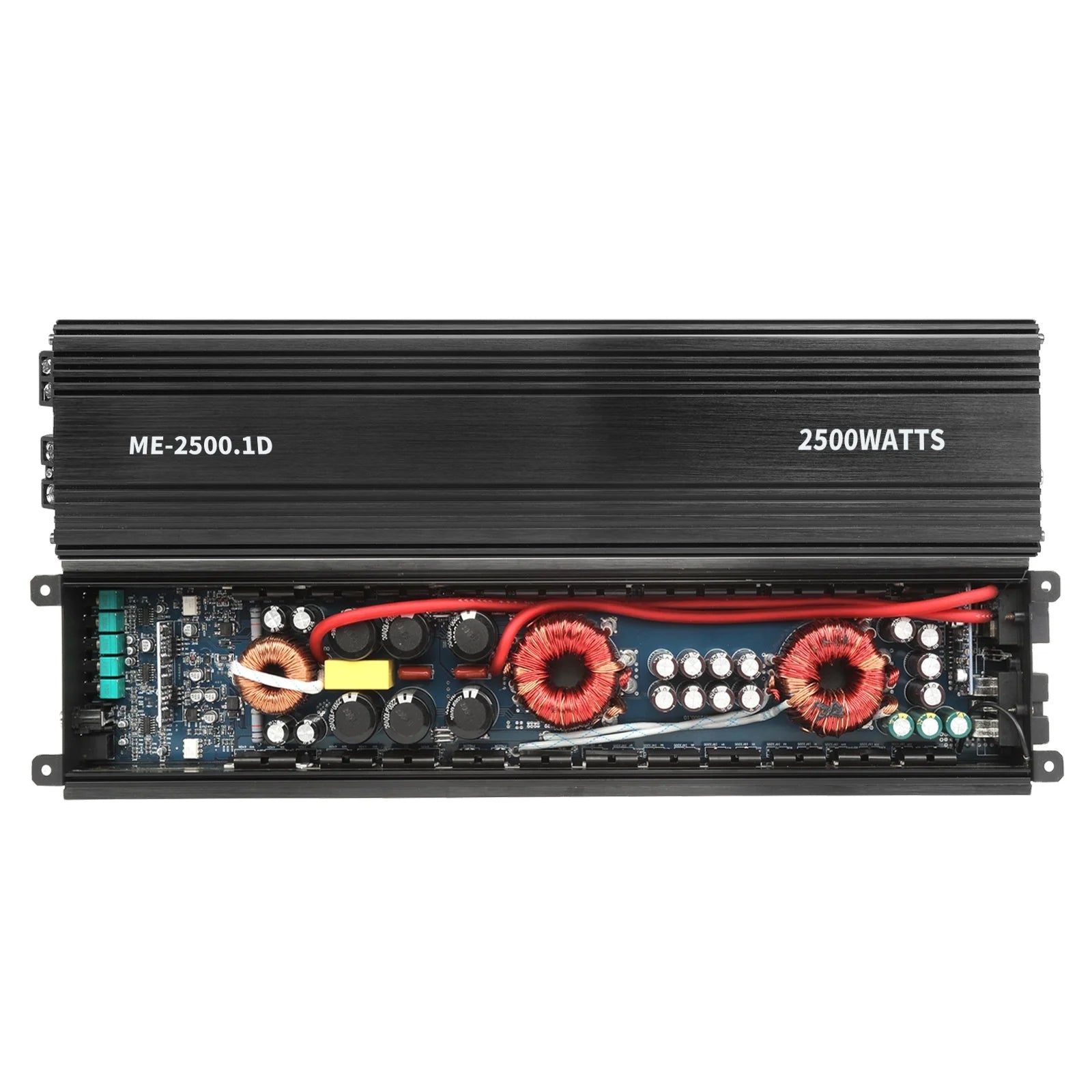 Class D Car Audio Power Amplifier RMS 2500Wrms 1 Ohm Impedance Spl Mono Power Amplifier with Crossovers