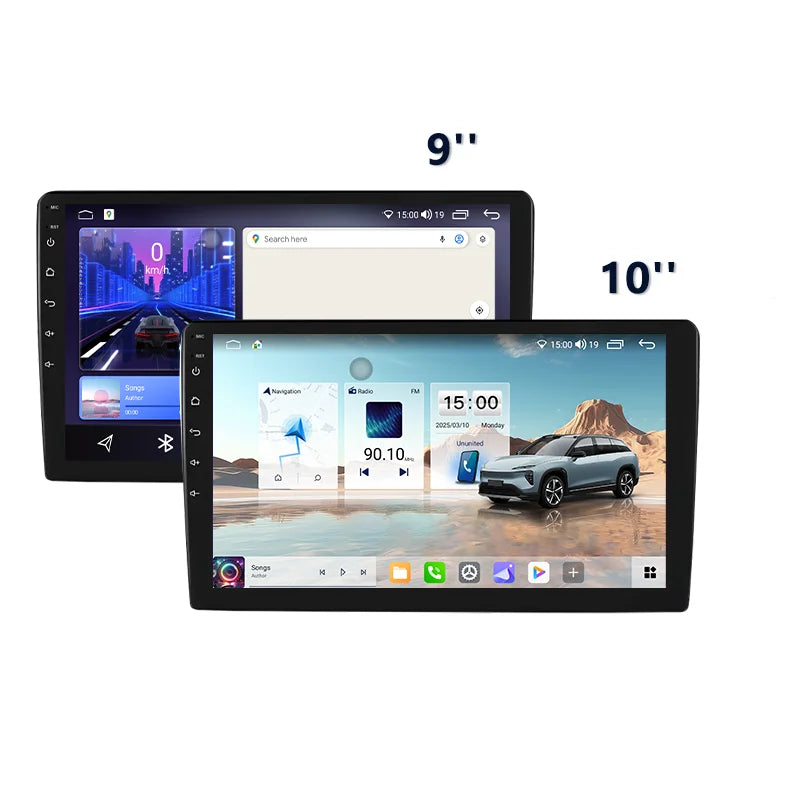 Meihua 2 Din Portable Car Stereo Android 7/9/10/10.33/13.1 Inch Autoradio with GPS Navigation Audio DVD Player DSP Function