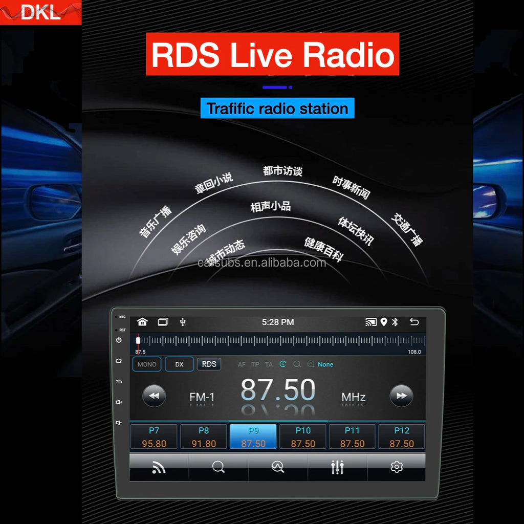 9 Inch IPS Car DVD Player Android Big Touch Screen Car Music Stereo Mp3 Mp5 Carplay GPS 9" Car MP5 Player