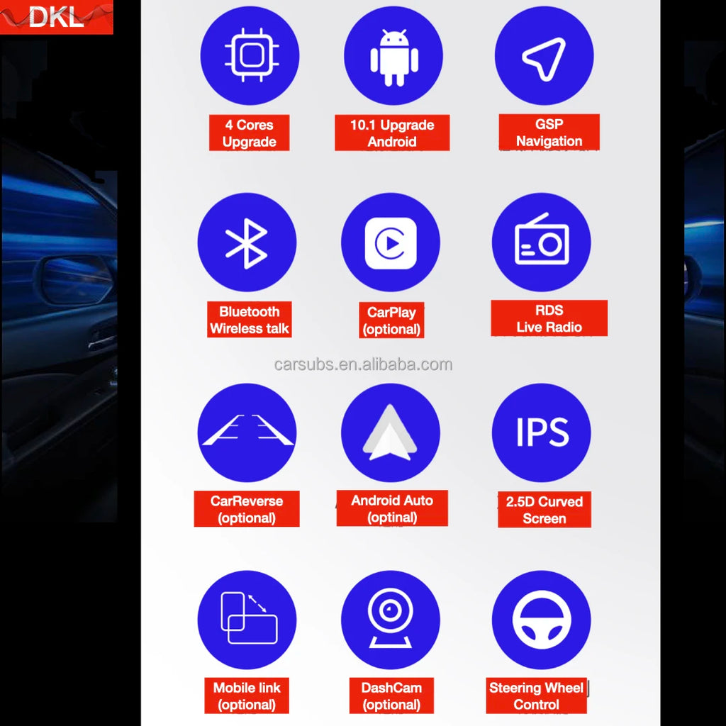 7 Inch IPS Car DVD Player Android Big Touch Screen Car Music Stereo Mp3 Mp5 Carplay GPS Car MP5 Player