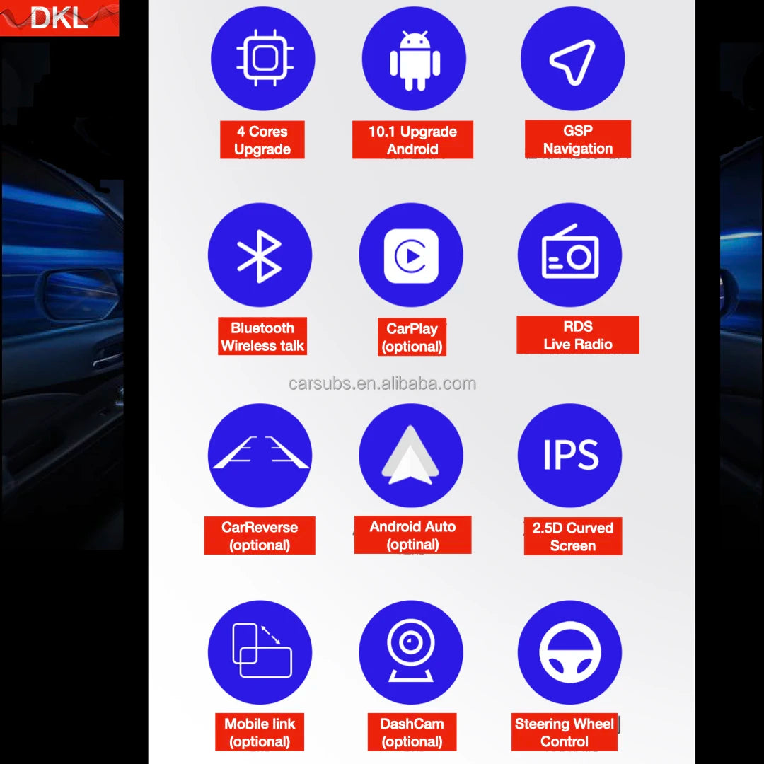 7 Inch IPS Car DVD Player Android Big Touch Screen Car Music Stereo Mp3 Mp5 Carplay GPS Car MP5 Player