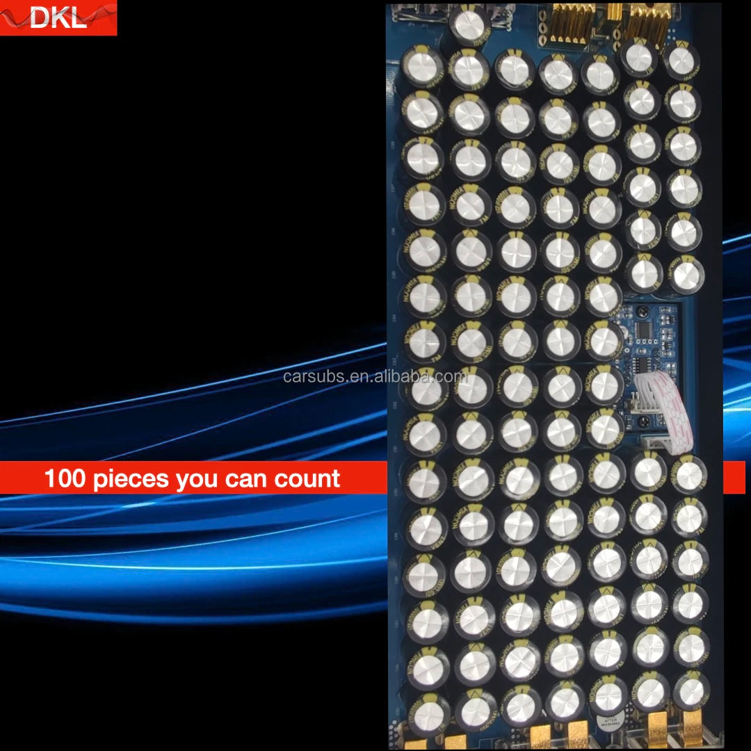 Car Stereo Amplifier Capacitors 100Pcs 2000W 1 Farad 200A Capacitors Bank for Car Power Amplifier