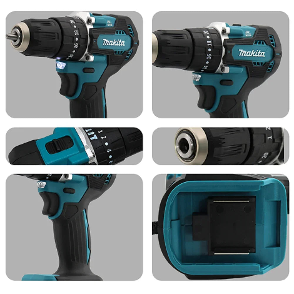 18V Battery DDF487 Brushless Electric Drill, Suitable for Five-Rope Impact Drill of Decoration Team Uses Suitable