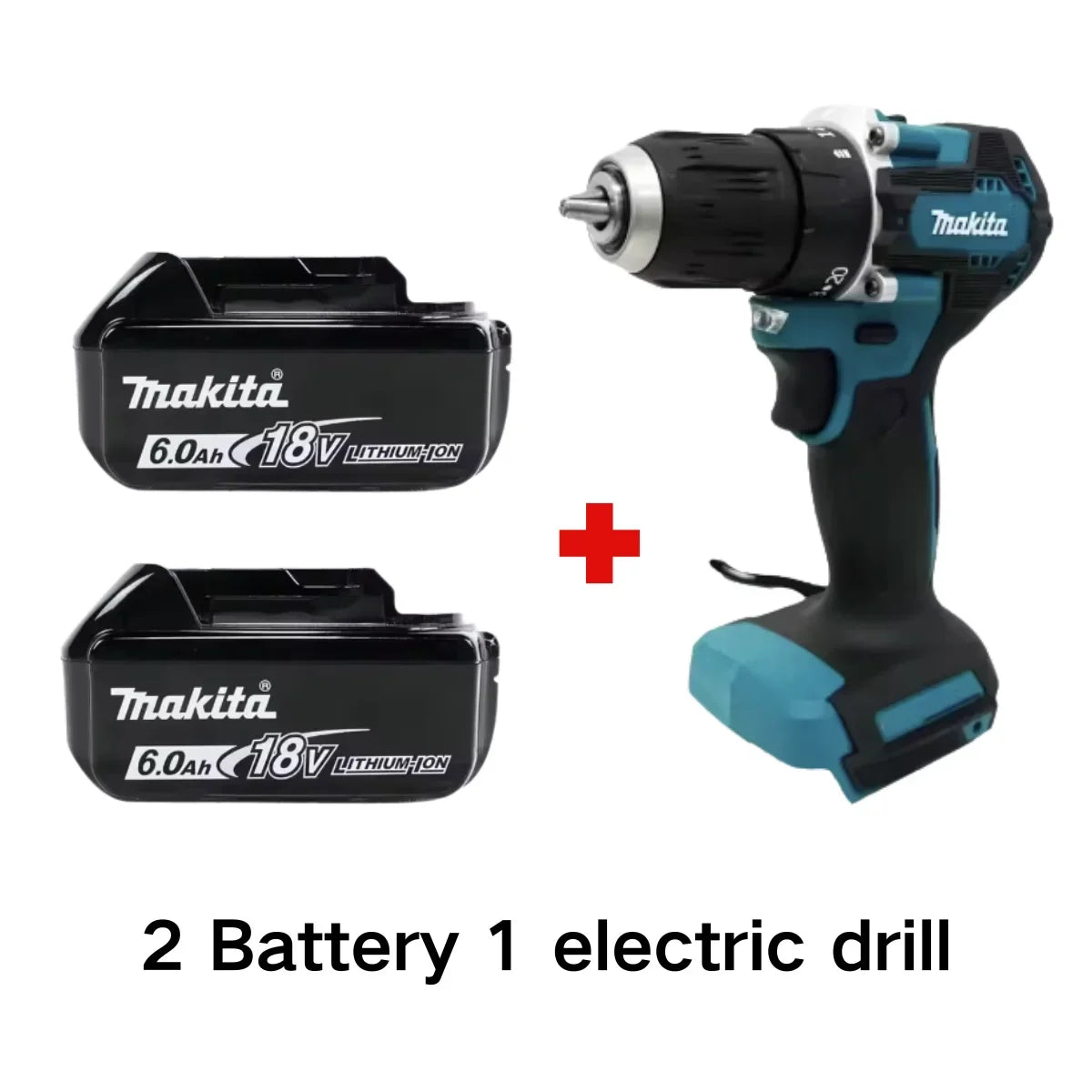 18V Battery DDF487 Brushless Electric Drill, Suitable for Five-Rope Impact Drill of Decoration Team Uses Suitable