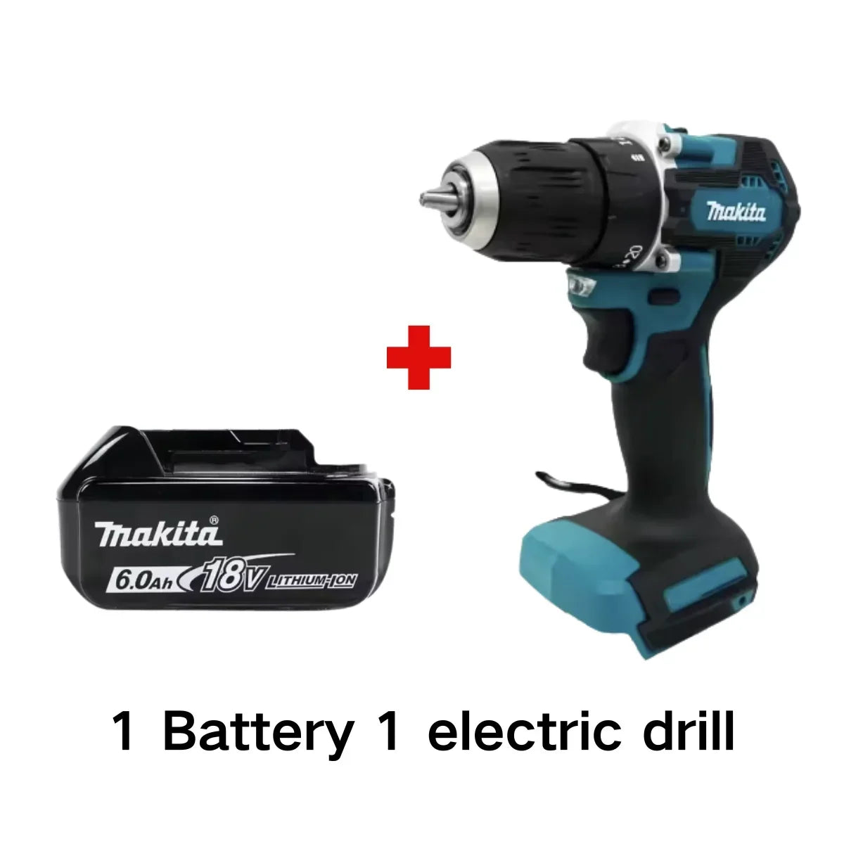 18V Battery DDF487 Brushless Electric Drill, Suitable for Five-Rope Impact Drill of Decoration Team Uses Suitable