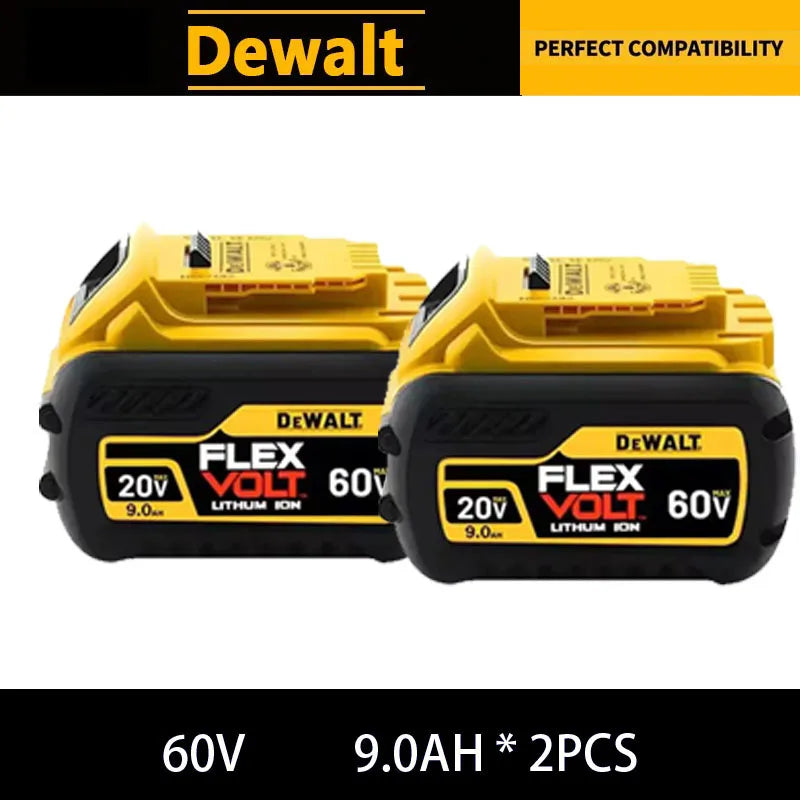 100% Original Battery 20V/60V 6Ah 9Ah MAX Flexvolt for DCB606 DCB205 DCB206 DCB209 DCB182 Power Tool with Charger