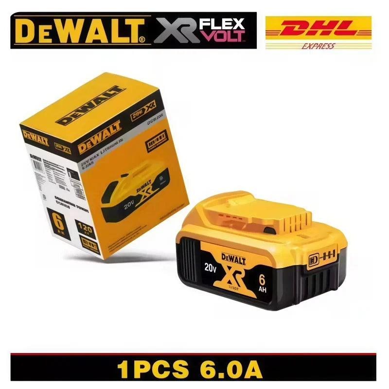 100% Original 20V 6.0Ah MAX Battery Power Tool Replacement for  DCB184 DCB181 DCB182 DCB200 20V 6A 18Volt 20V Battery.