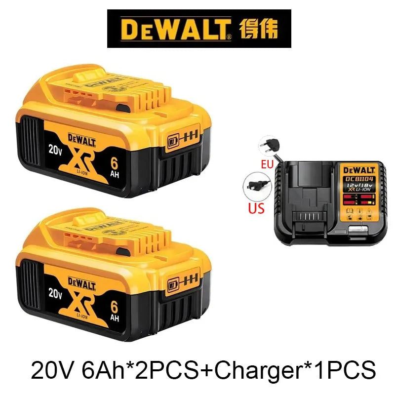 100% Original Battery 20V/60V 6Ah 9Ah MAX Flexvolt for DCB606 DCB205 DCB206 DCB209 DCB182 Power Tool with Charger