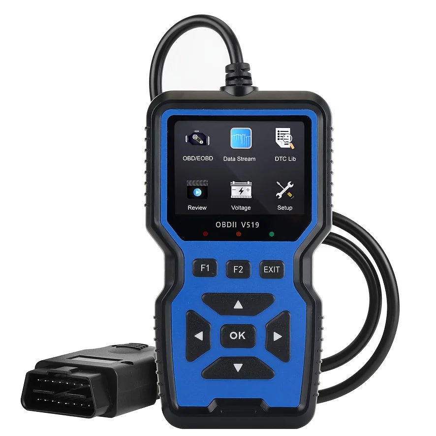 Professional Obd2 Diagnostic Tool Heavy Duty Vehicle Repair Tool - Code Reader/Resetter, Supports Real-Time Data Stream, No Battery Required, Compatible with Vehicles 1996 and up (Obdii/Eobd, Mode 6/8), Suitable for Mechanics, DIY Car Repair, Trucks, Motorcycles, Suvs - Compact Design, User-Friendly Controls, Robust Equipment, Obd Ii Reader, Automotive