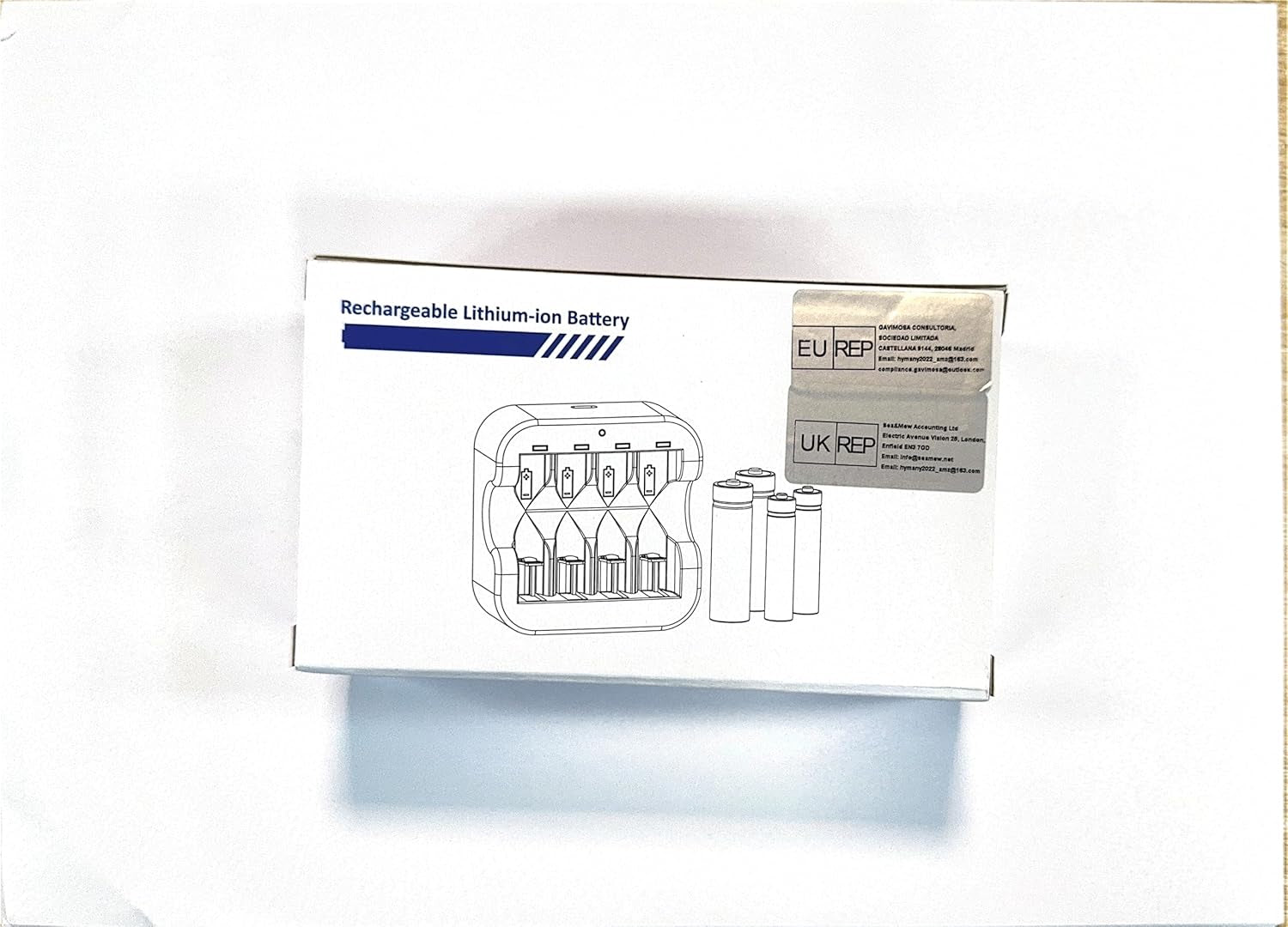 Rechargeable AA 1.5V Lithium Batteries 8-Pack, Full-Recharged Long-Lasting 3500Mwh High-Capacity 2300+Mah Dual a with Fast Charger Combo for High-Tech Devices, Blink Cameras, Cycle Times 1300X