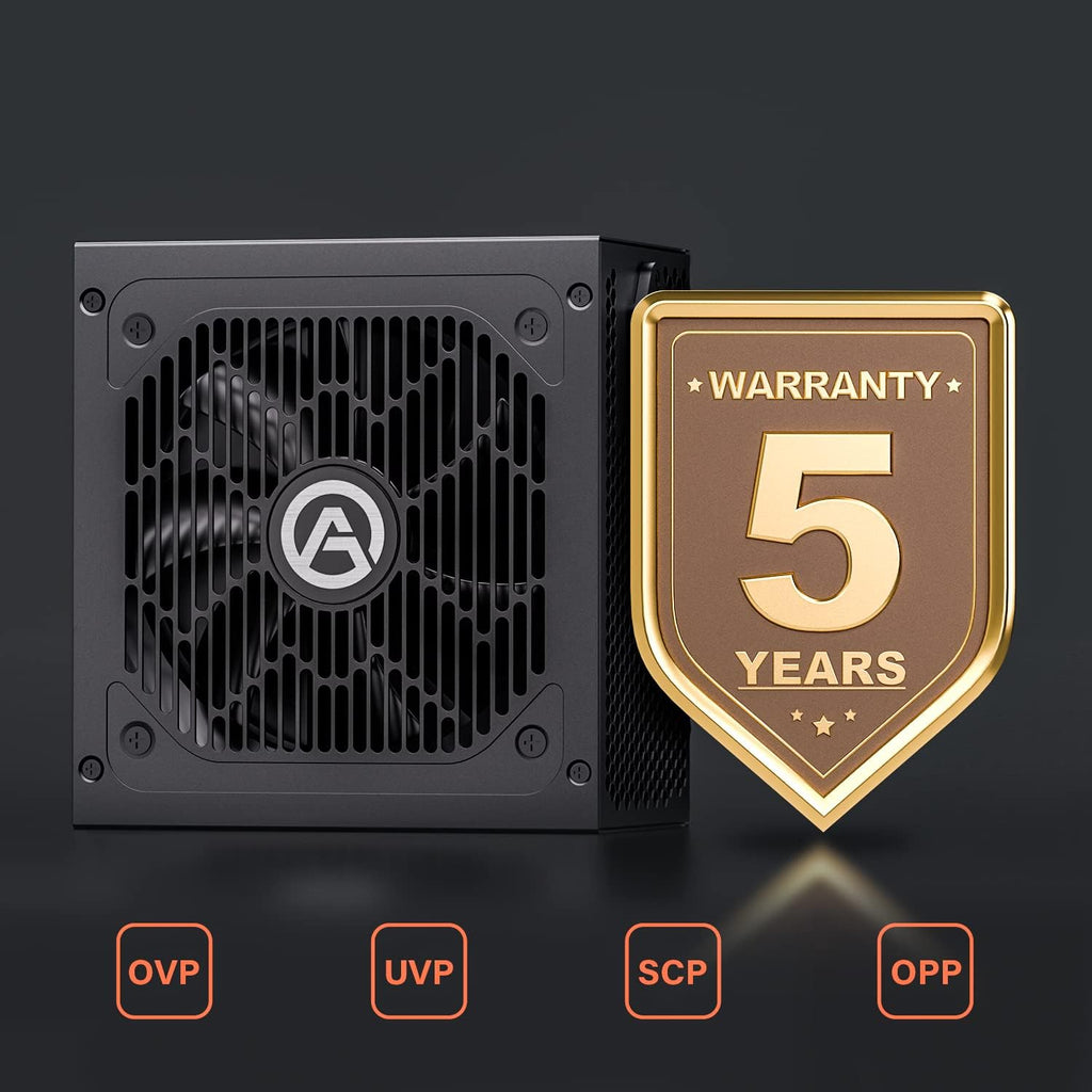 AGV Series 650W Power Supply, 80 plus Bronze Certified, Non Modular Power Supply, 5 Year Warranty
