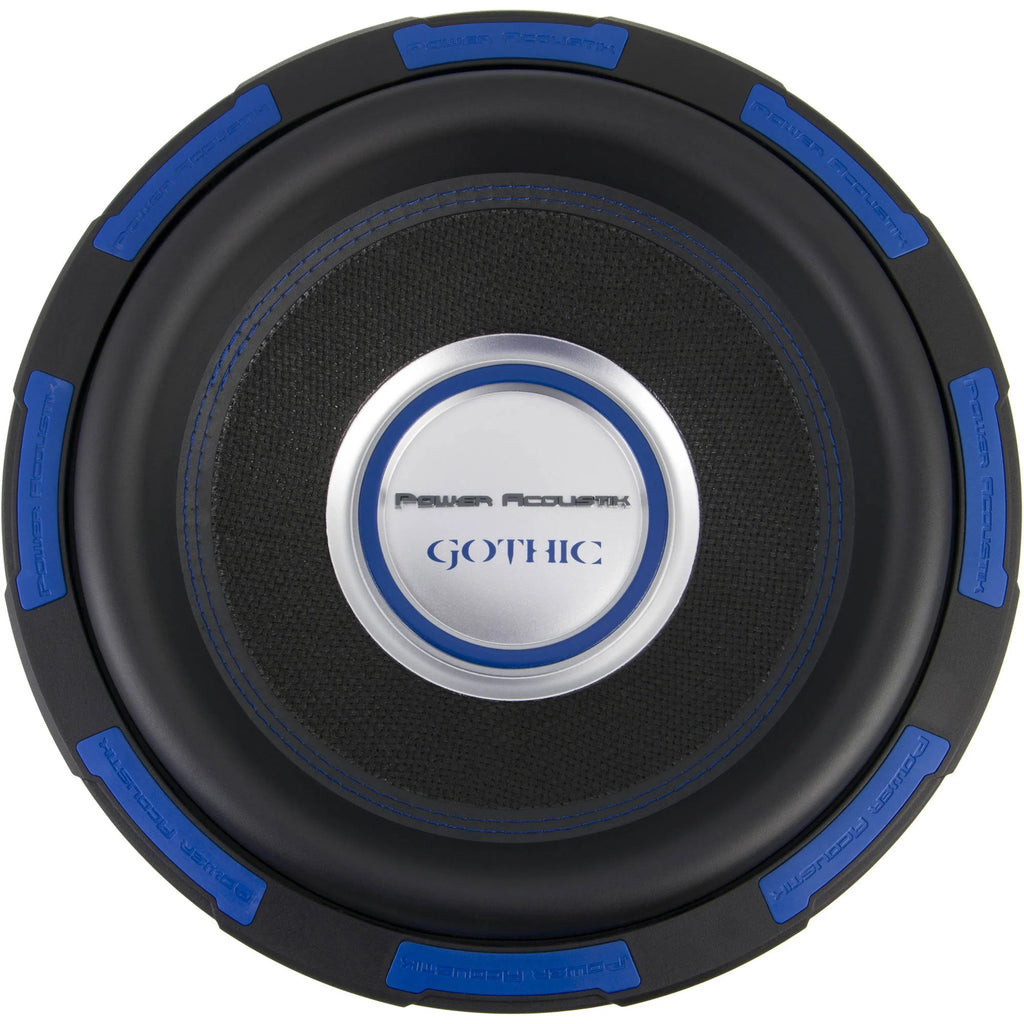 Gothic Series GW-124 Premium 12" Subwoofer - 2,500 Watt Max, Composite Fiber Rigid Cone (New)